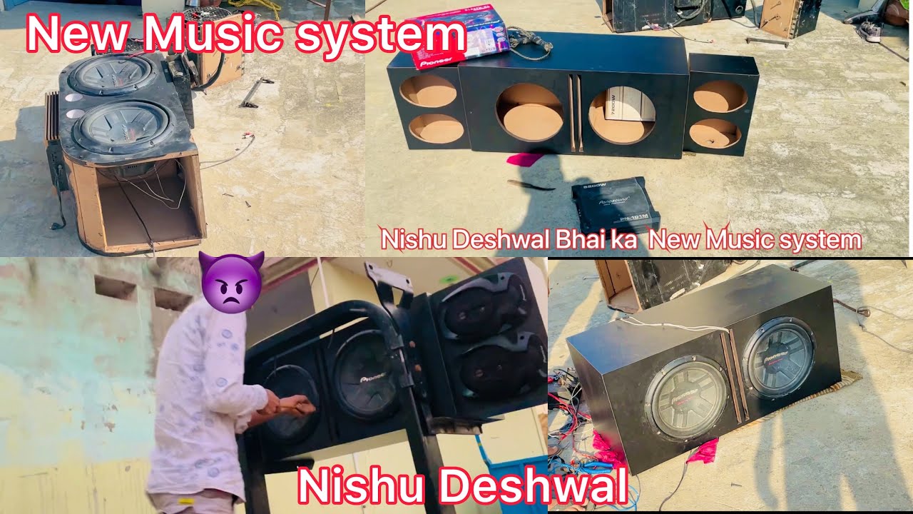 Nishu Deshwal Bhai का New Music system 😈 // pioneer 2 woofer // 4 oval spiker system💪💪🔥
