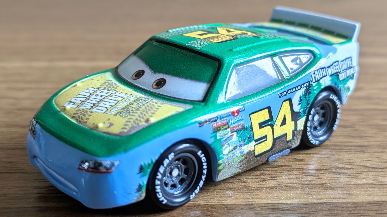 Mattel Disney Cars Diecast Johnny Blamer Faux Wheel Drive Piston Cup Racer 2023 Thailand Version