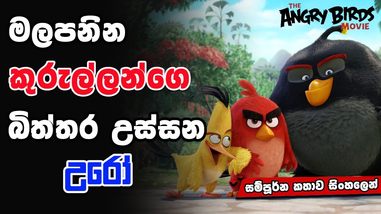 තරහයන කුරුල්ලන්ගේ දුපත | angry birds 1| Movie Review Sinhala