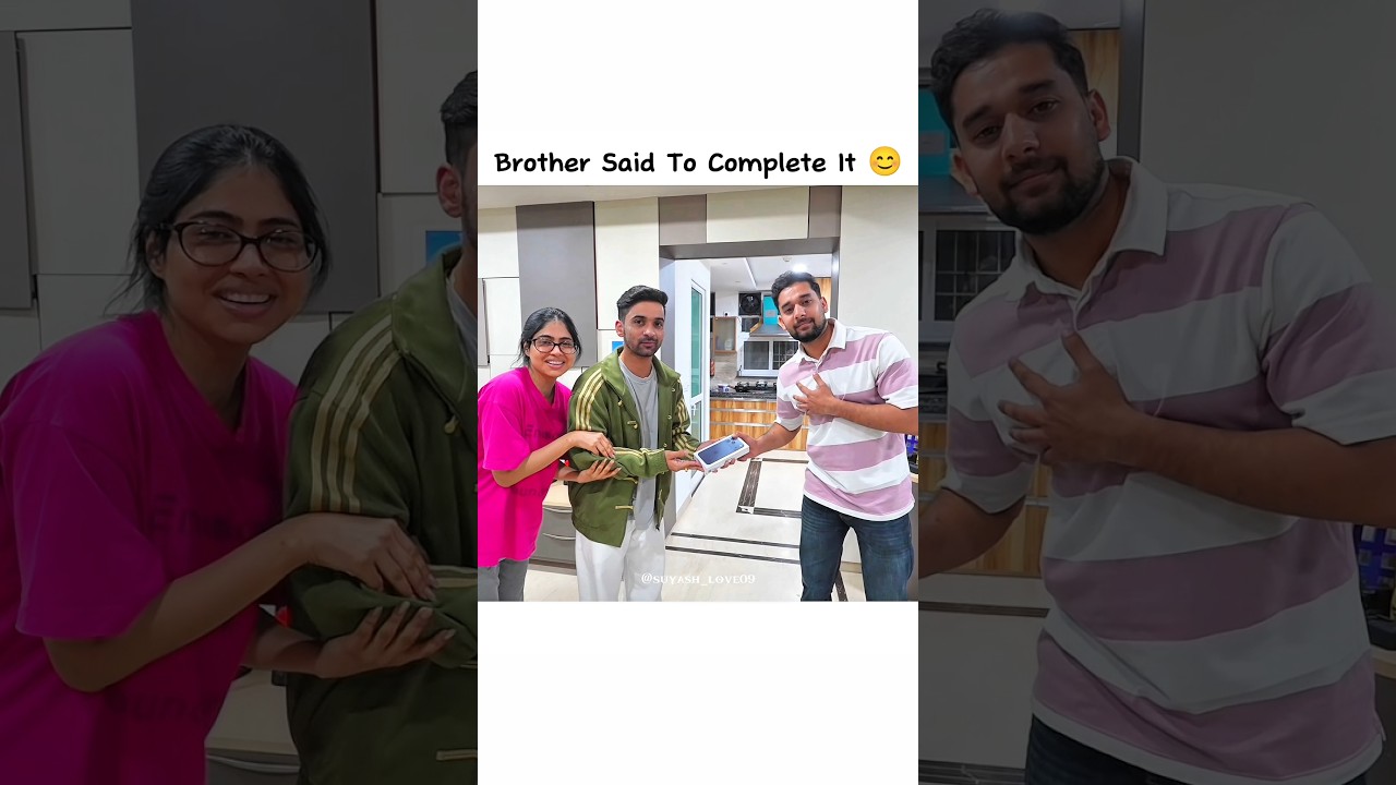 Bhai ka commitment ❤️🙂 II #suyashvlogs #viral #reaction #team #enjoy #shorts #trending #funny #cute