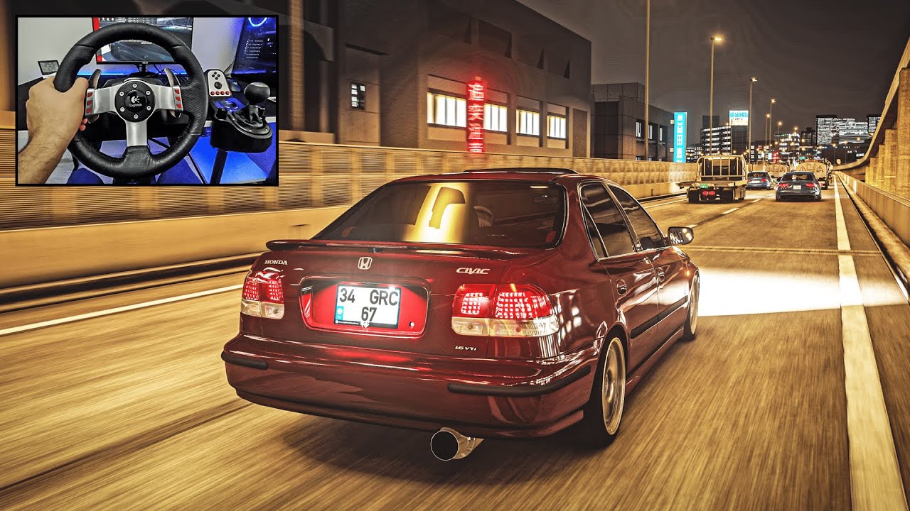 Tuğçe Kandemir - Yanlış l Simge - Aşkın Olayım Honda Civic 1.6 VTİ - Assetto Corsa