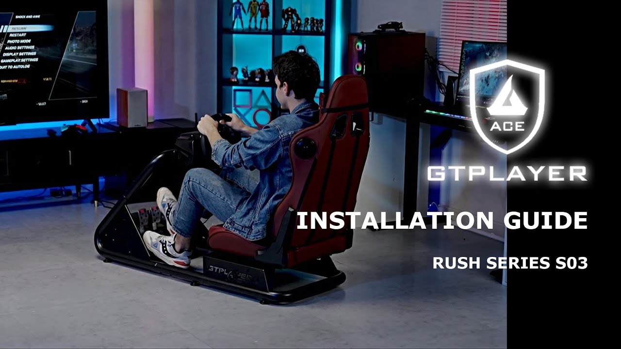 GTPLAYER RACING SIMULATOR COCKPIT WITH SEAT GTS03 Installation Guide🛠