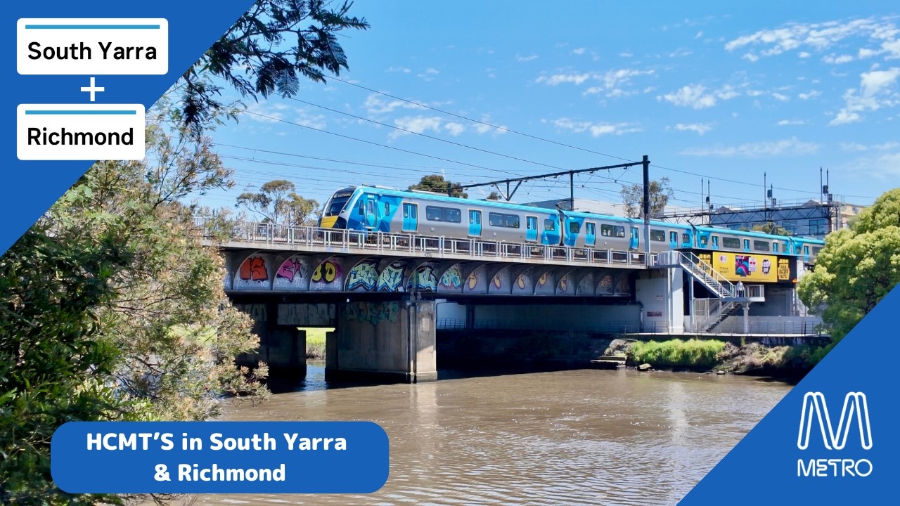 HCMTs in South Yarra & Richmond before the big switch