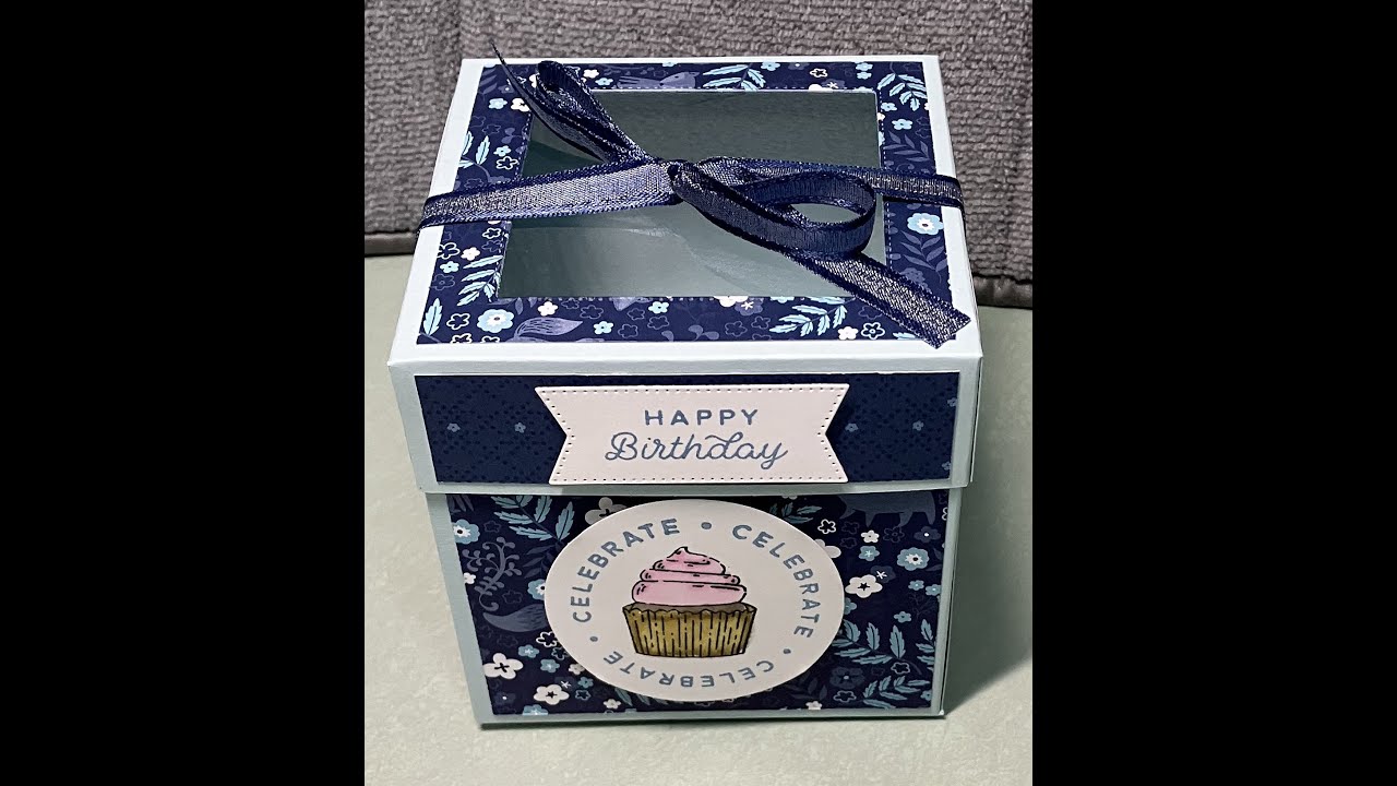 No. 220 Stampin' Up! Circle Sayings Cupcake Box
