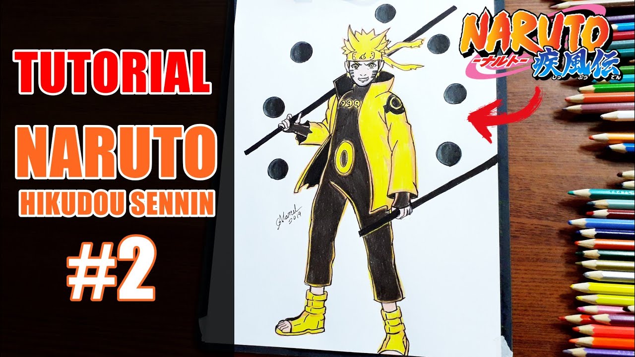 COMO COLORIR O NARUTO MODO HIKUDOU SENNIN PASSO A PASSO