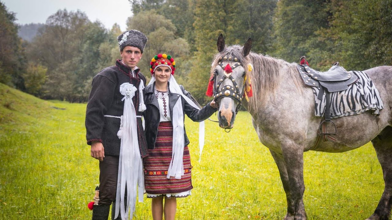 Гуцульське весілля на конях🐴ексклюзивні кадри👩‍❤️‍👨 з весілля в Карпатах❤️Зберігаємо традиції