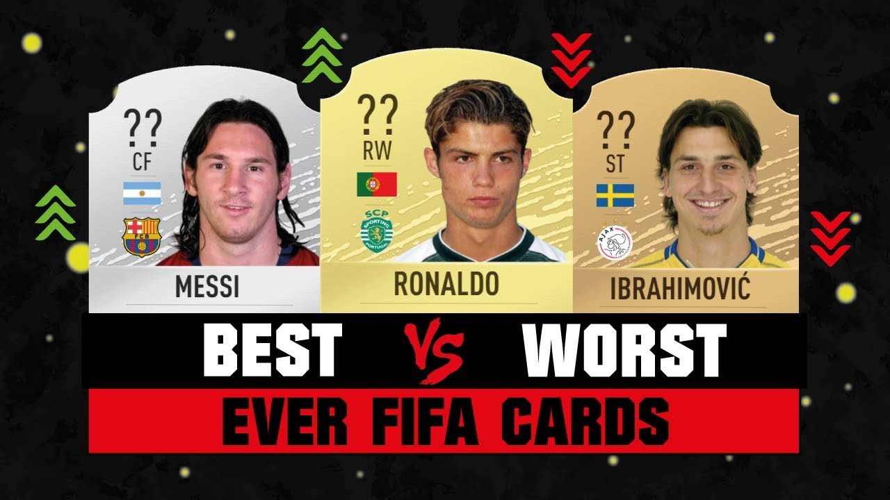 50 FOOTBALLERS BEST VS WORST EVER FIFA CARDS! 😱🔥| FT. RONALDO, MESSI, IBRAHIMOVIC... etc