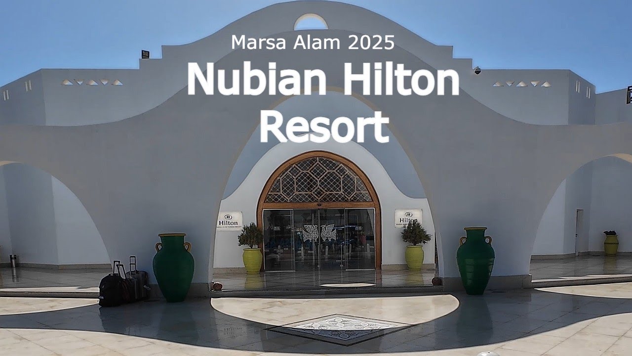 Hilton Nubian Resort Marsa Alam,  Abu Dabbab Beach/reef. Chocolate fountain and shark! Egypt 2025
