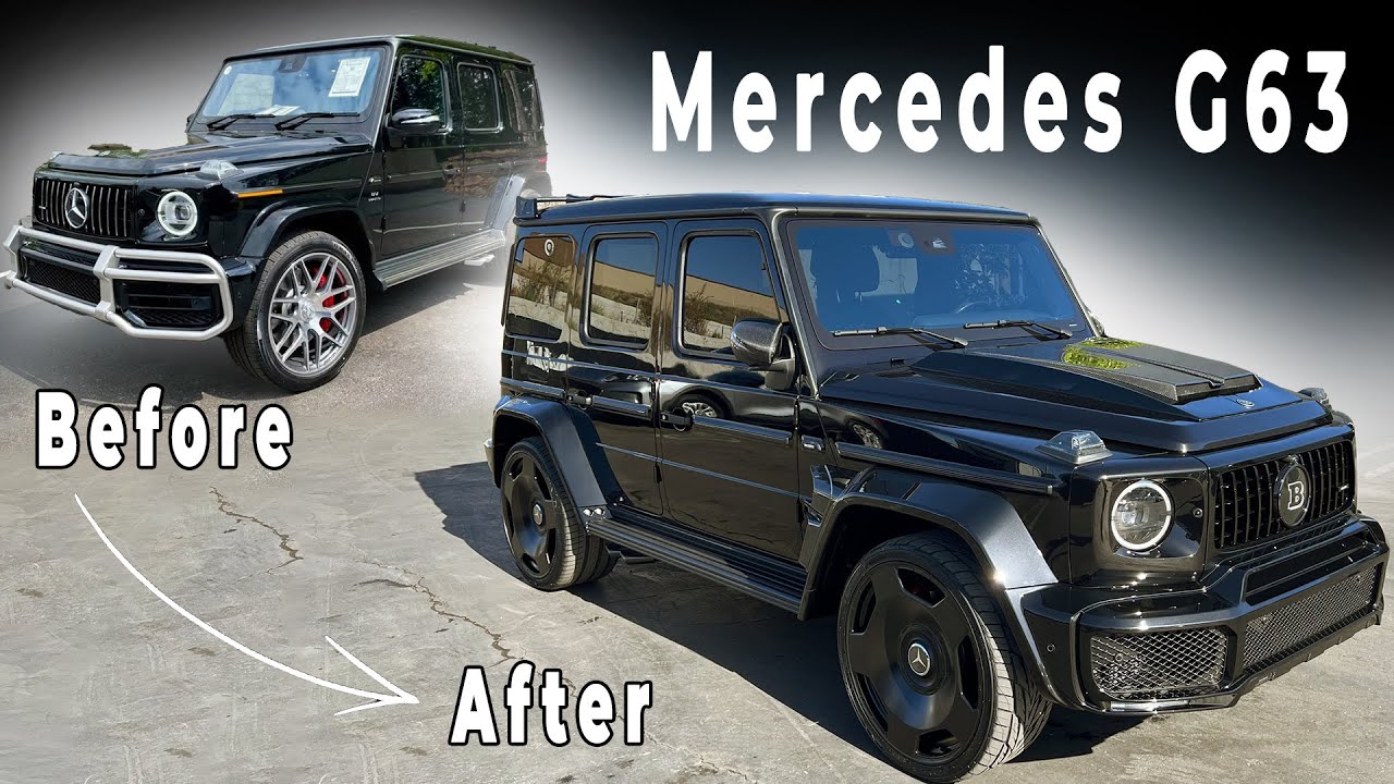 INSTALLING BRABUS BODYKIT ON 2024 MERCEDES G63 AMG INSANE TRANSFORMATION