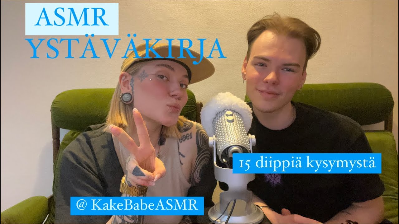 ASMR Suomi - YSTÄVÄKIRJA💚 - diippejä kysymyksiä // feat. SageBabeASMR