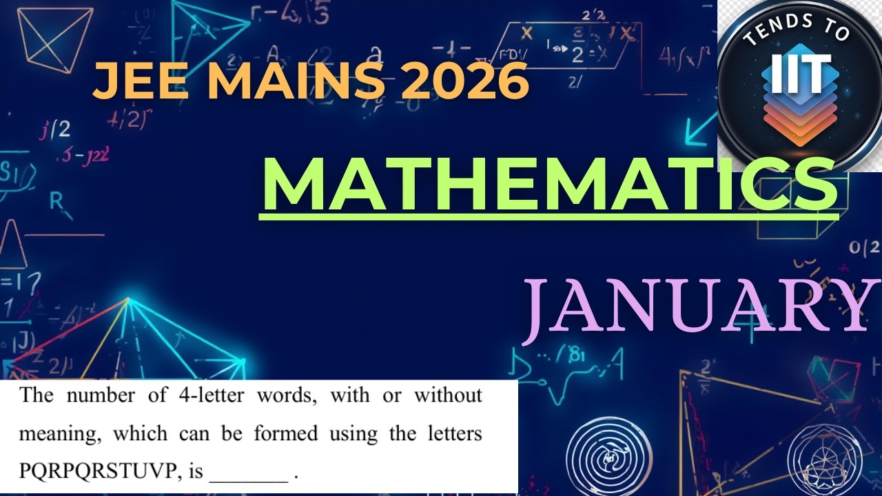 The number of 4-letter words, wit|JEE MAINS |23JAN26|SHIFT1|Q25|PERMUTATION&COMBINATION| MATHEMATICS
