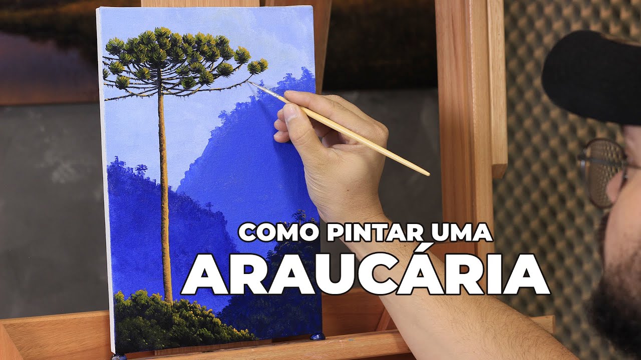 Como pintar uma Araucária