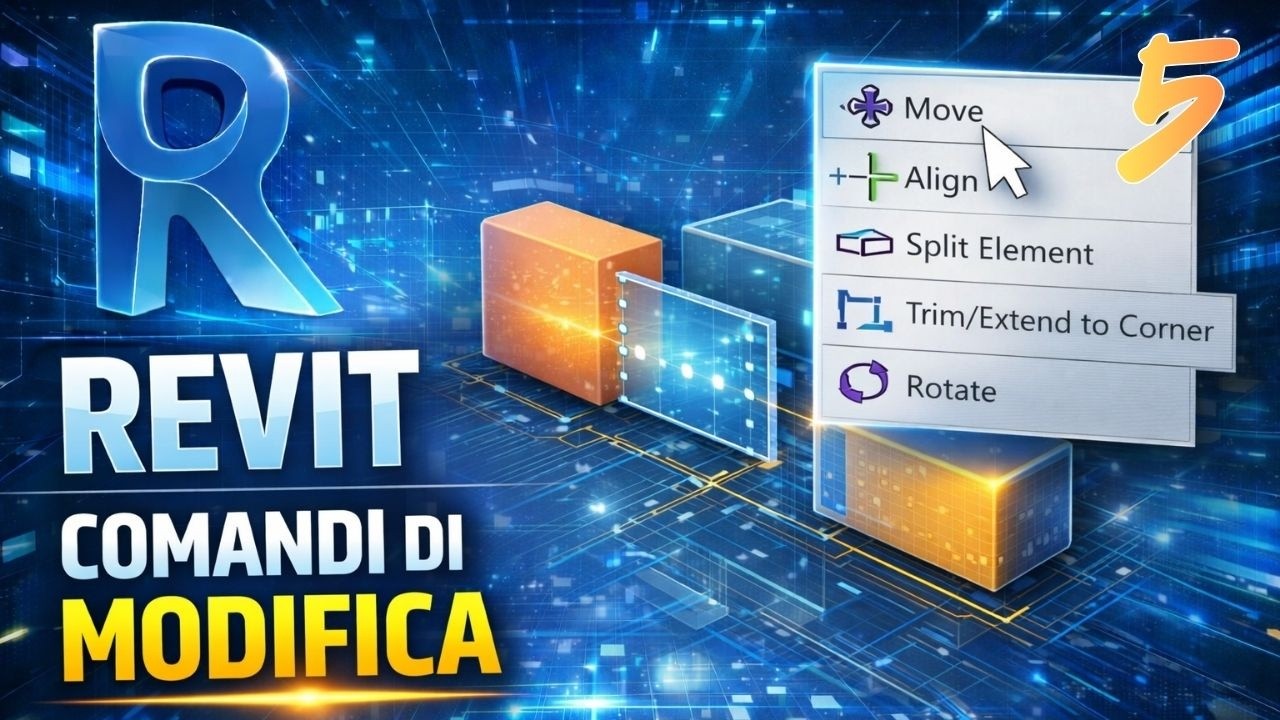 Revit Architecture | Comandi di Modifica - Modify CommandsTools #5
