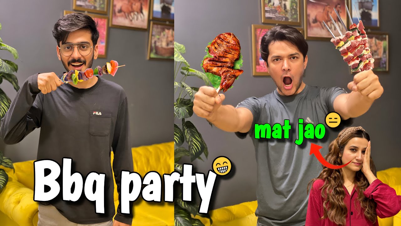 Bisma ko us k daddy k ghar chor k BBQ party mai chala gya 😉