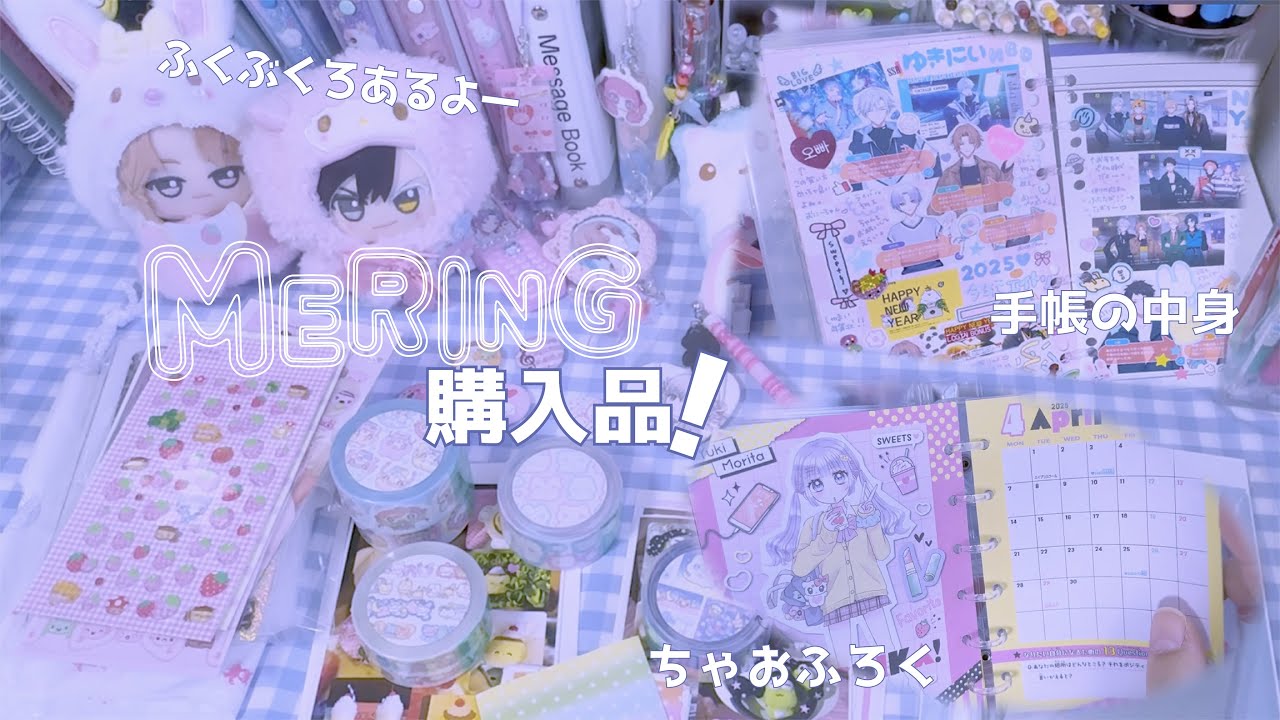 mering購入品📦ちゃお手帳📓オタク手帳ふりかえり💡