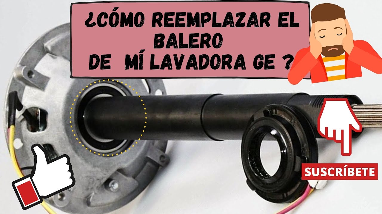 ¿Cómo reemplazar el balero de mi lavadora GE de motor inverter?