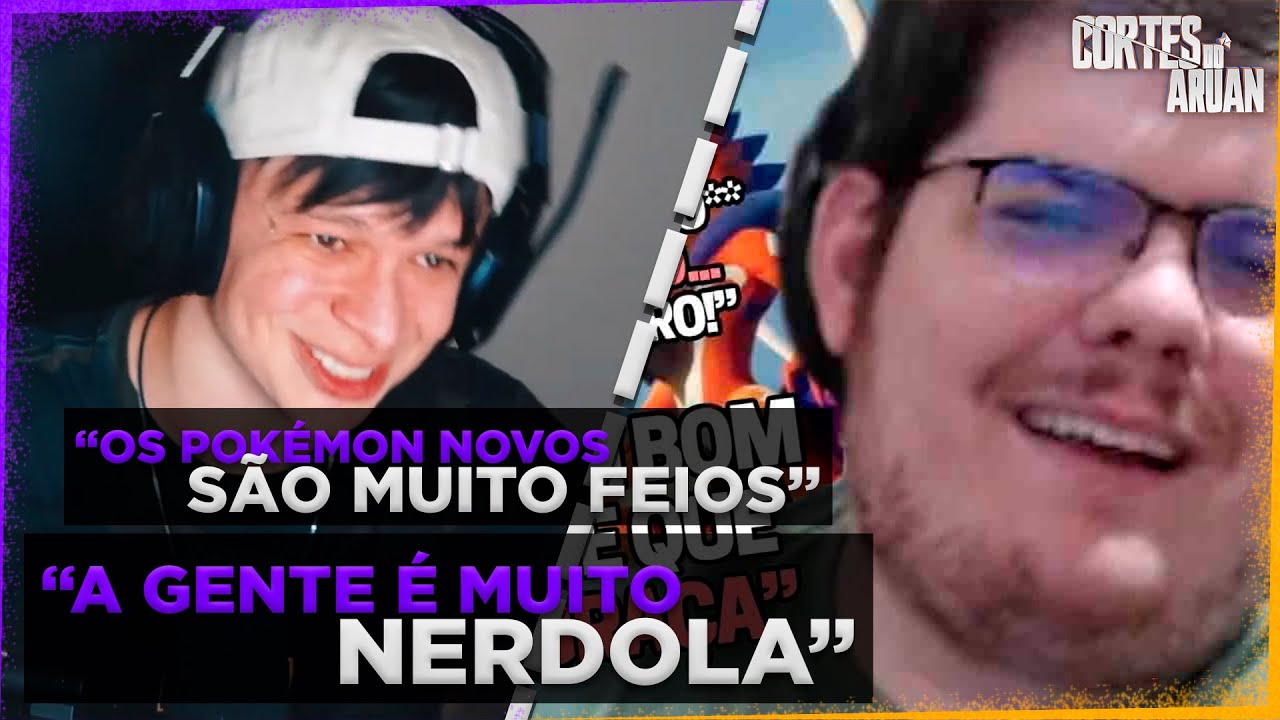 ARUAN REAGE A CASIMIRO ANALISANDO OS POKÉMONS DESDE A PRIMEIRA GERAÇÃO - Cortes do Aruan