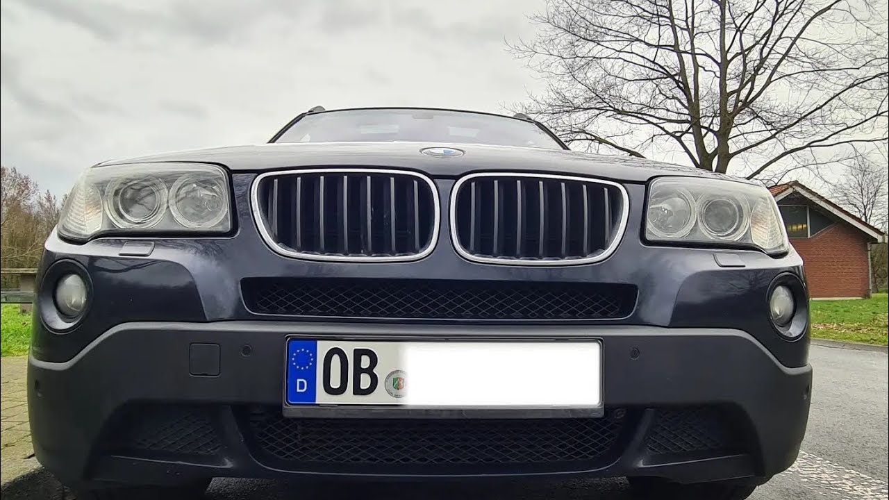 Bmw X3 E83 Facelift with 177hp TEST DRIVE IN GERMANY AUTOBAHN