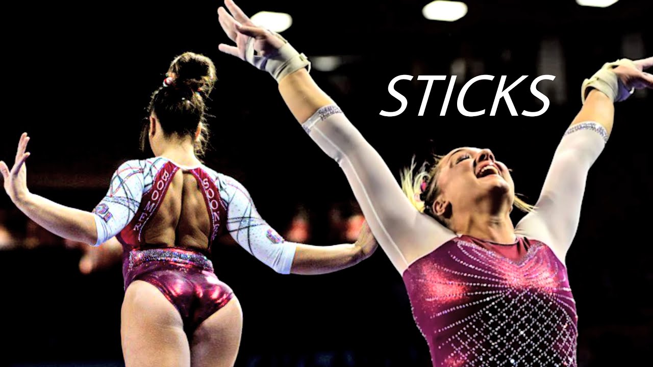 BEST gymnastics landings | Gymnastics sticks compilation
