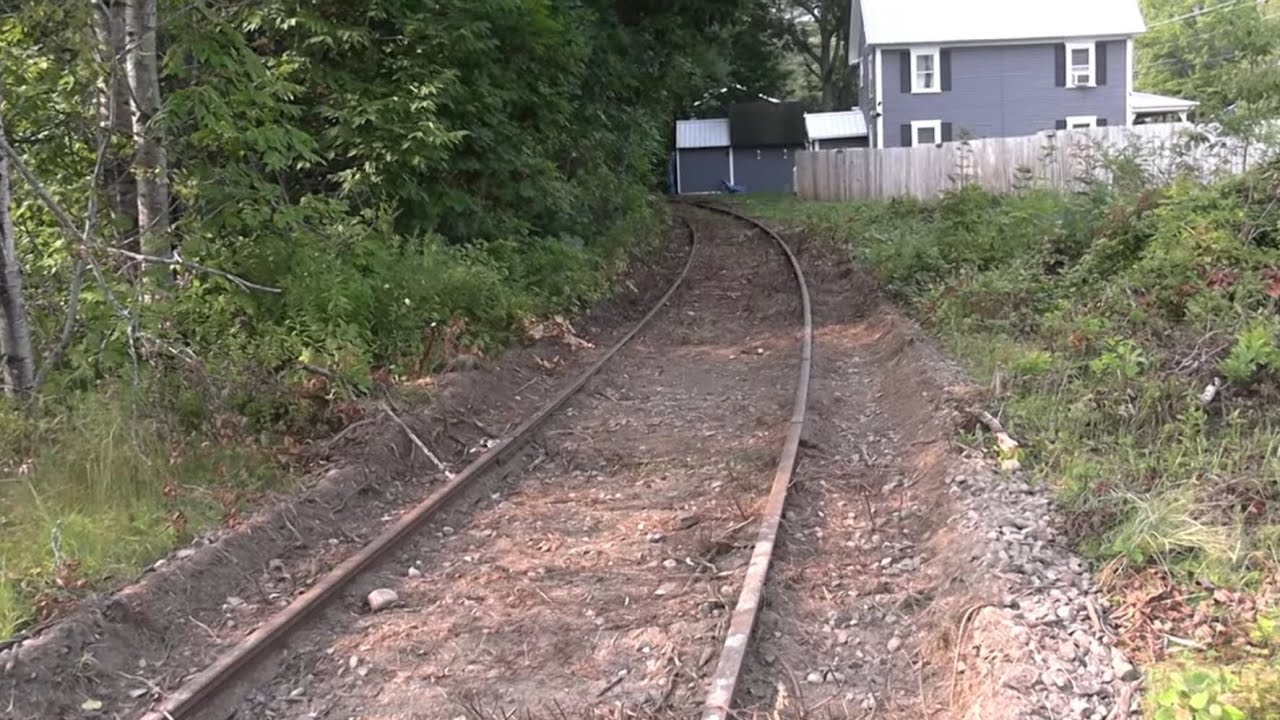 Long unused wye track cleared of brush! Bartlett, NH - Conway Scenic Railroad - August 2025