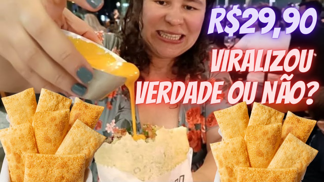O 1º Self Service de Pastel à vontade de São Paulo com Cascata de Cheddar
