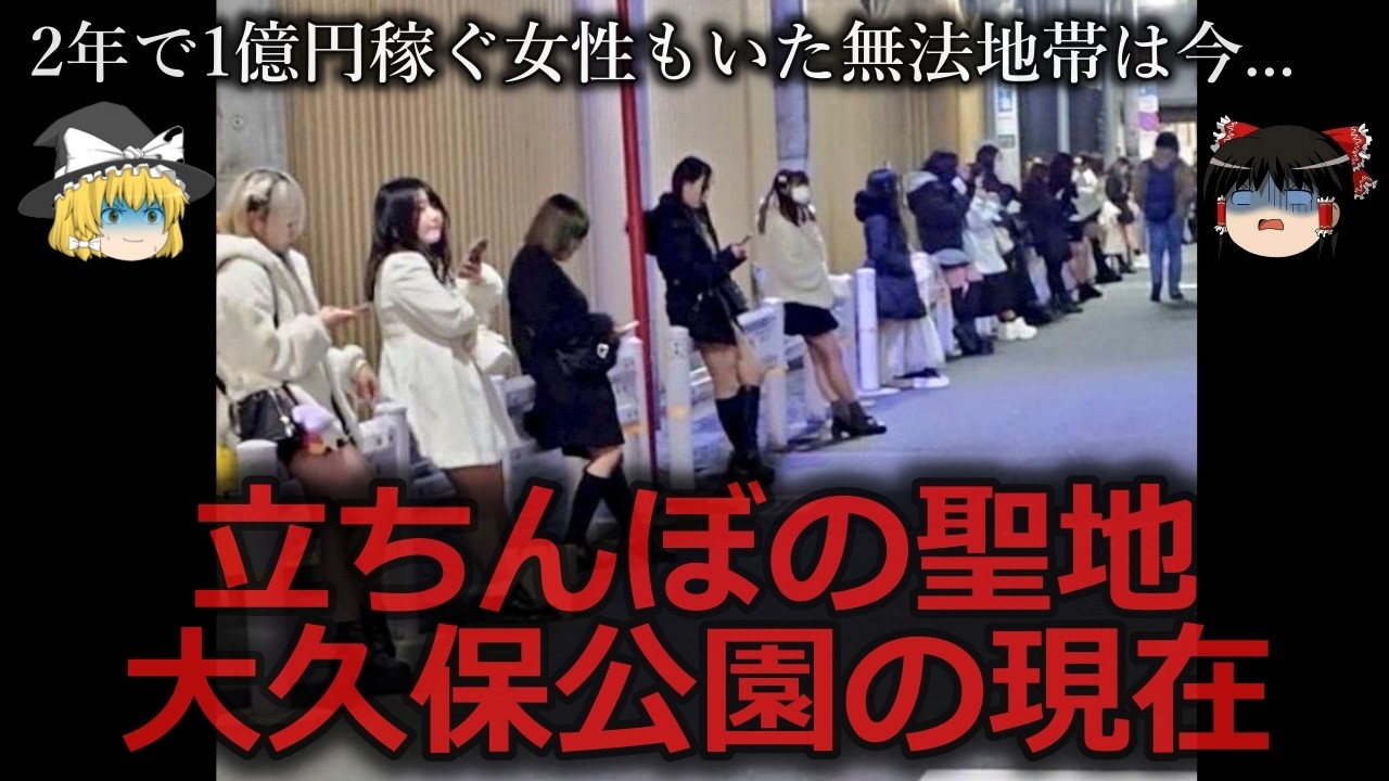 【ゆっくり解説】衝撃の現状...立ちんぼの聖地大久保公園の現在をゆっくり解説