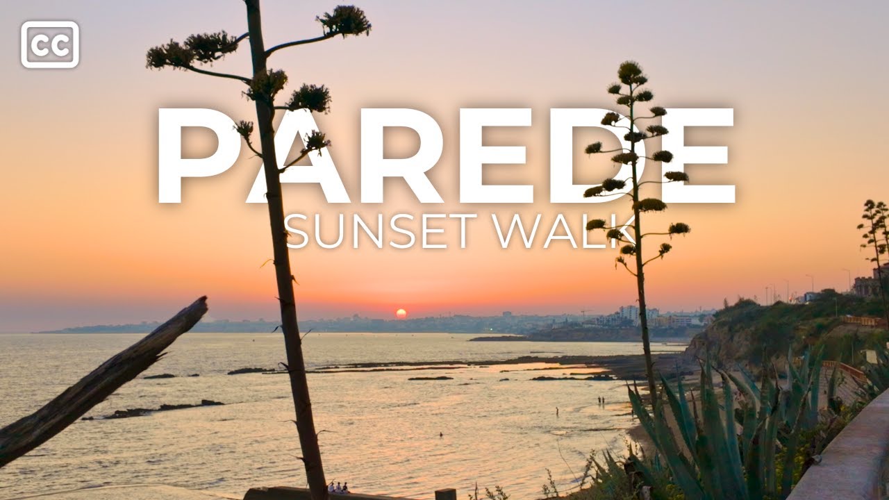 Magical Parede Beach Sunset Walk – Hidden Gems of Portugal’s Coast [4K HDR]