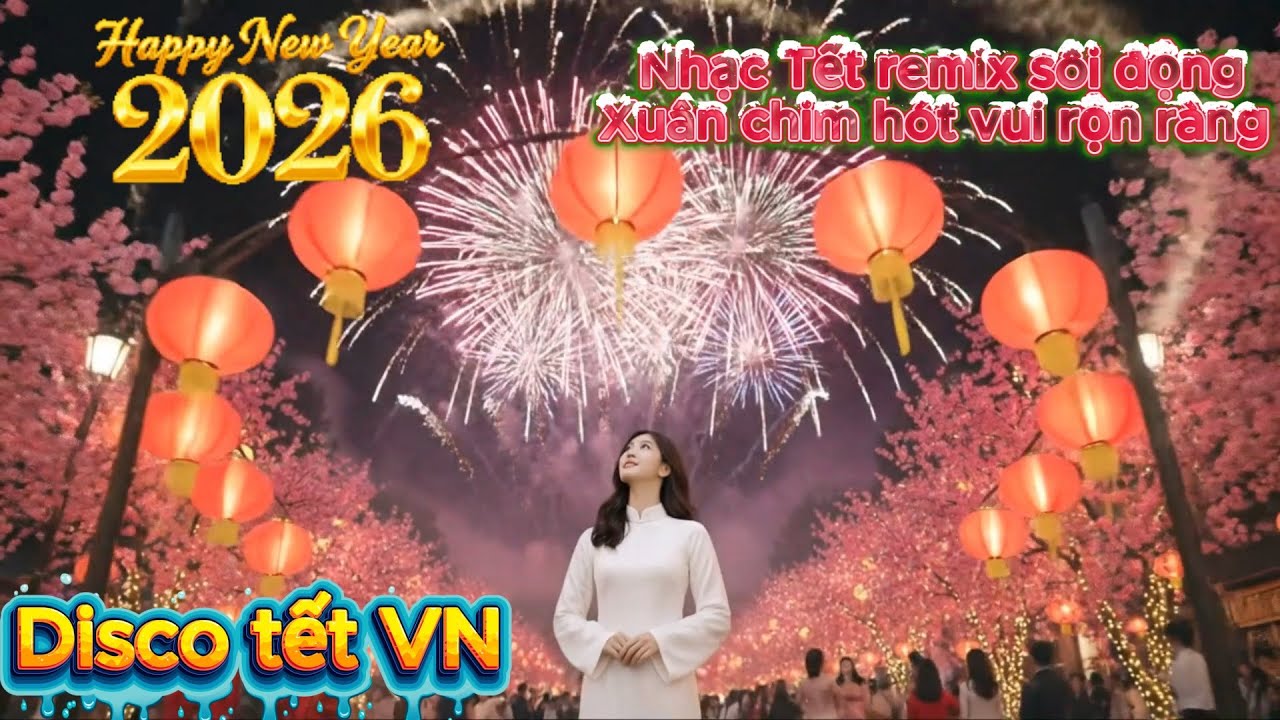 LK nhạc disco tết 2026 | Xuân chim hót vui rộn ràng | Nhạc Tết remix sôi động – Disco Tết TV