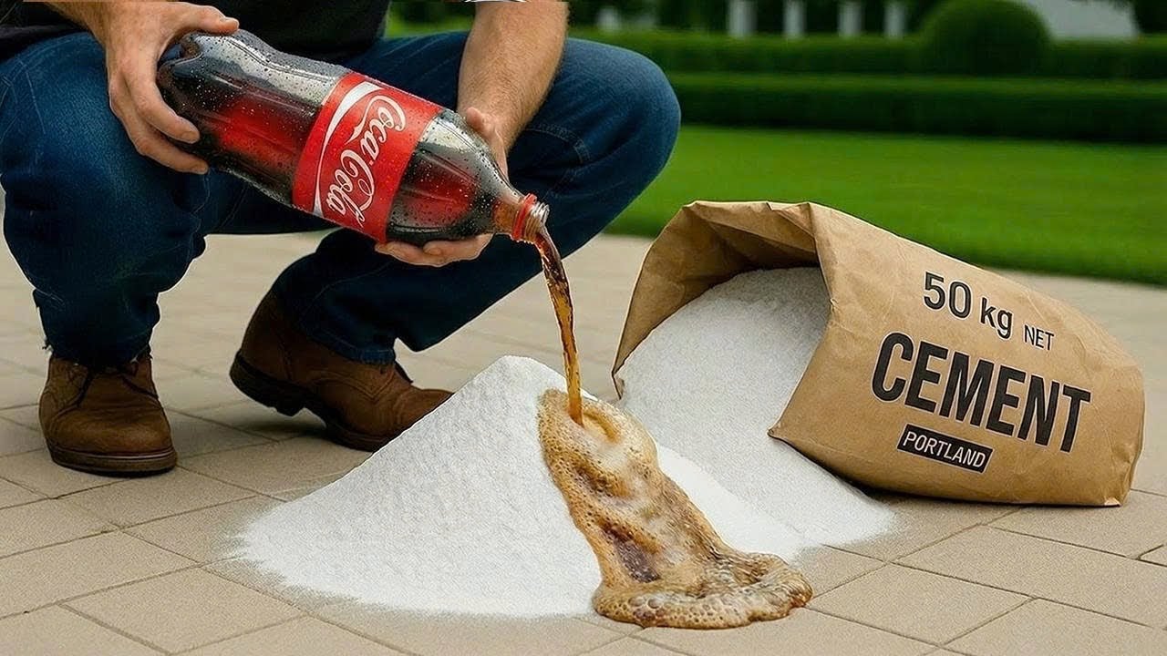 Смешайте кока-колу с белым цементом, и вы не поверите невероятному результату 😱 | Советы по создани