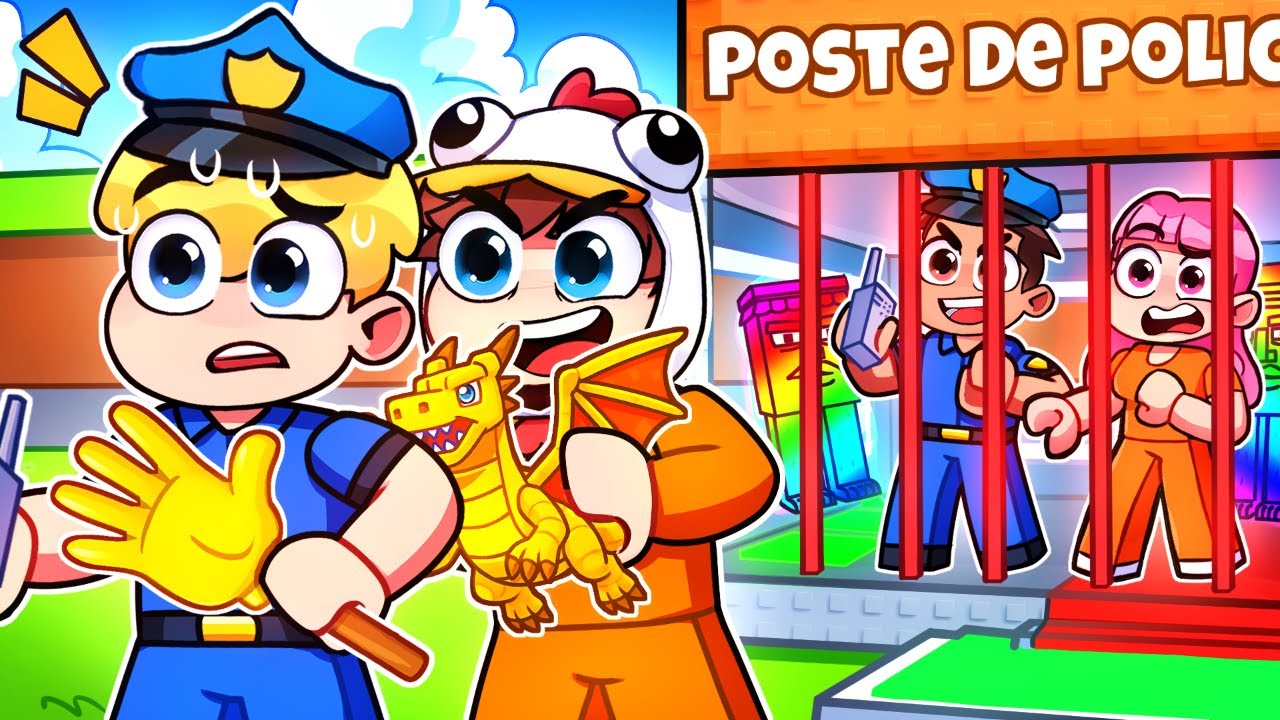 POLICE vs VOLEUR PRISONNIER dans Steal A Brainrot !