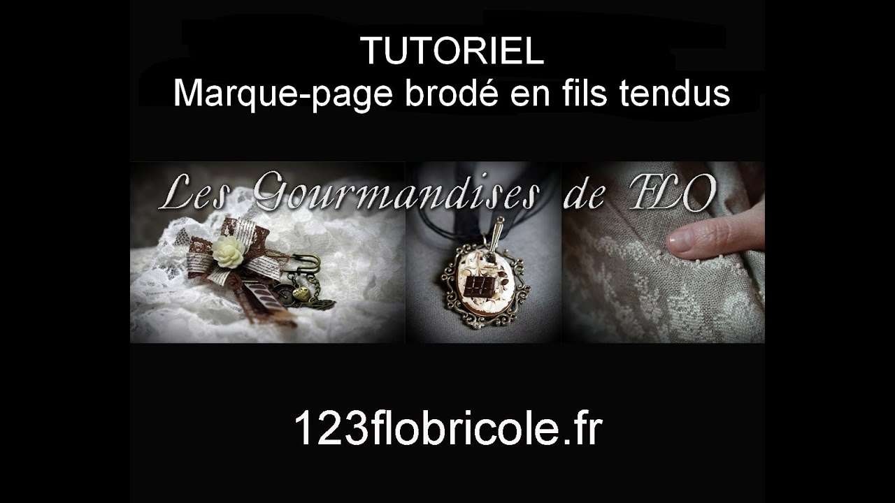 TUTO marque-page FACILE &agrave; BRODER