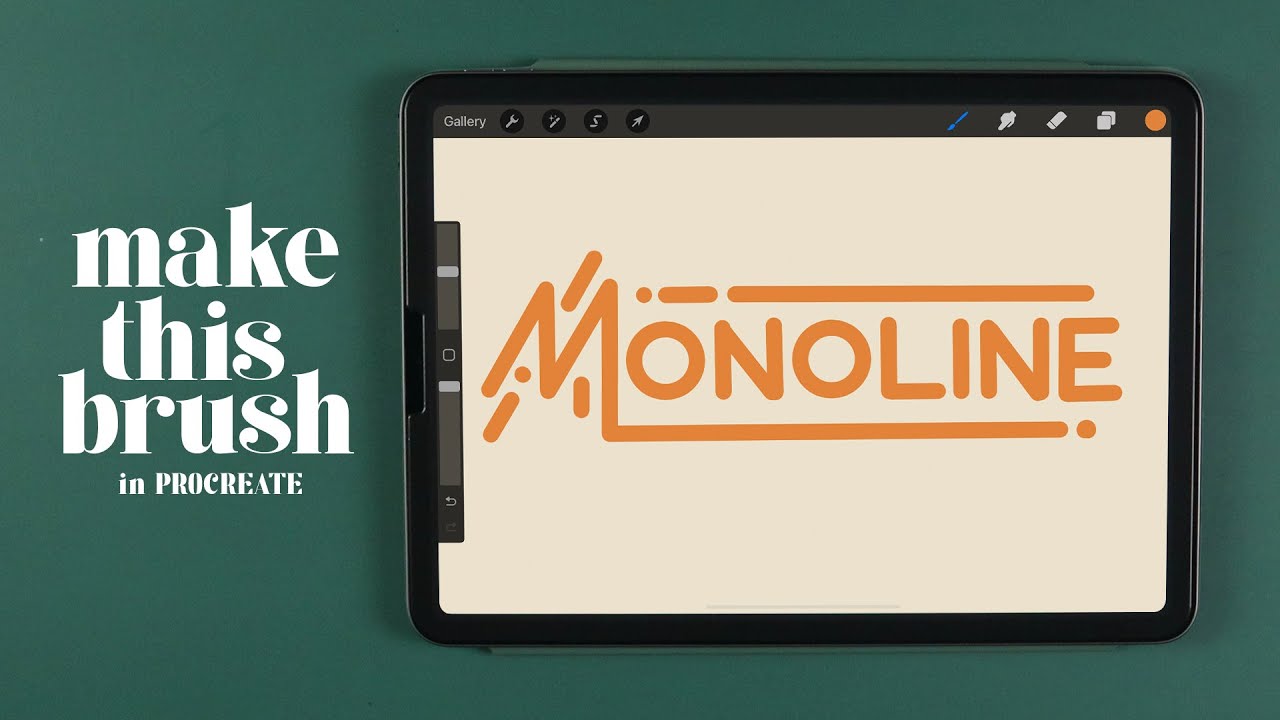 Create Monoline Brush in PROCREATE