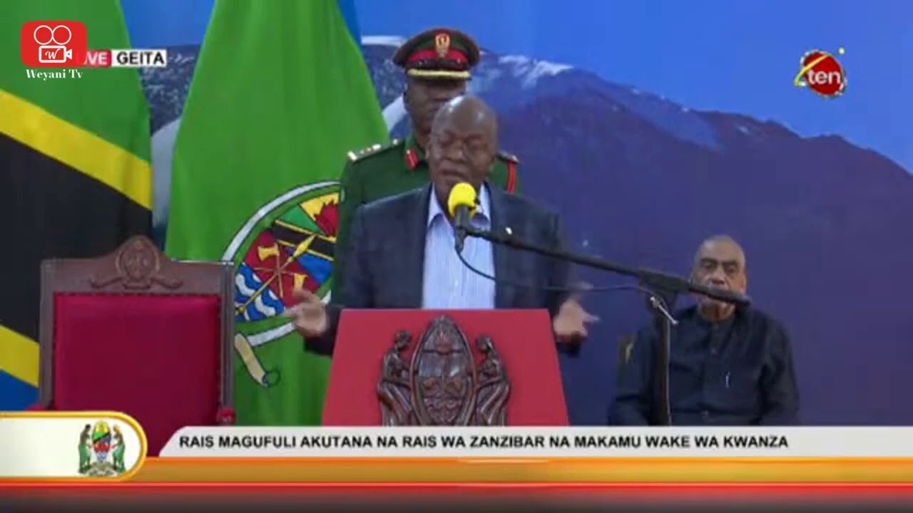 Hotuba ya Magufuli baada ya kukutana na Rais Mwinyi na Maalim Seif