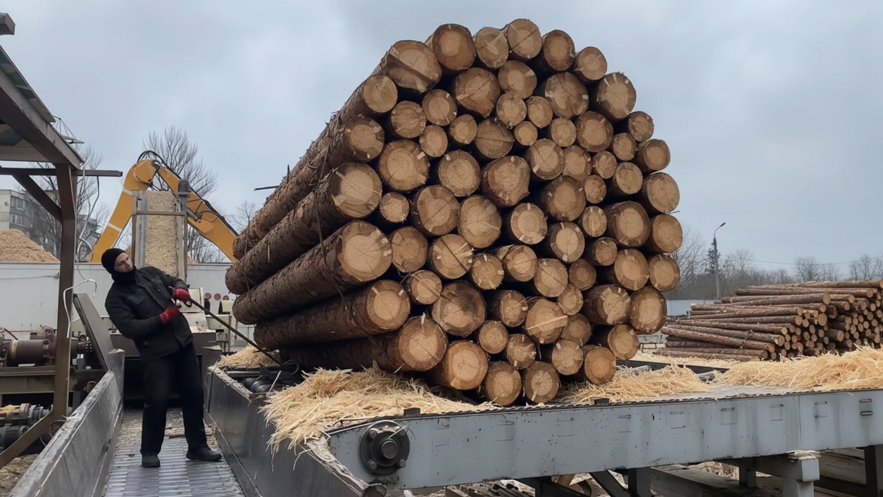 DANGEROUS — You’ve Never Seen Wood Chips Like This.