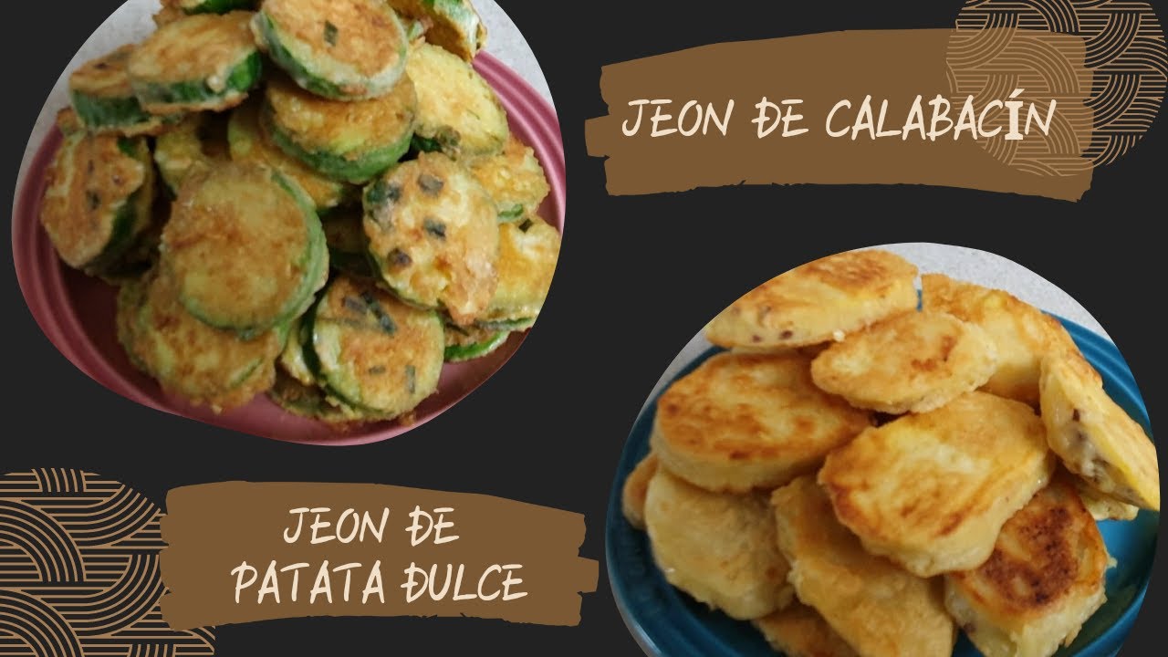 Корейская кухня ㅣ Чон из кабачков и сладкого картофеля: легкая и вкусная закуска