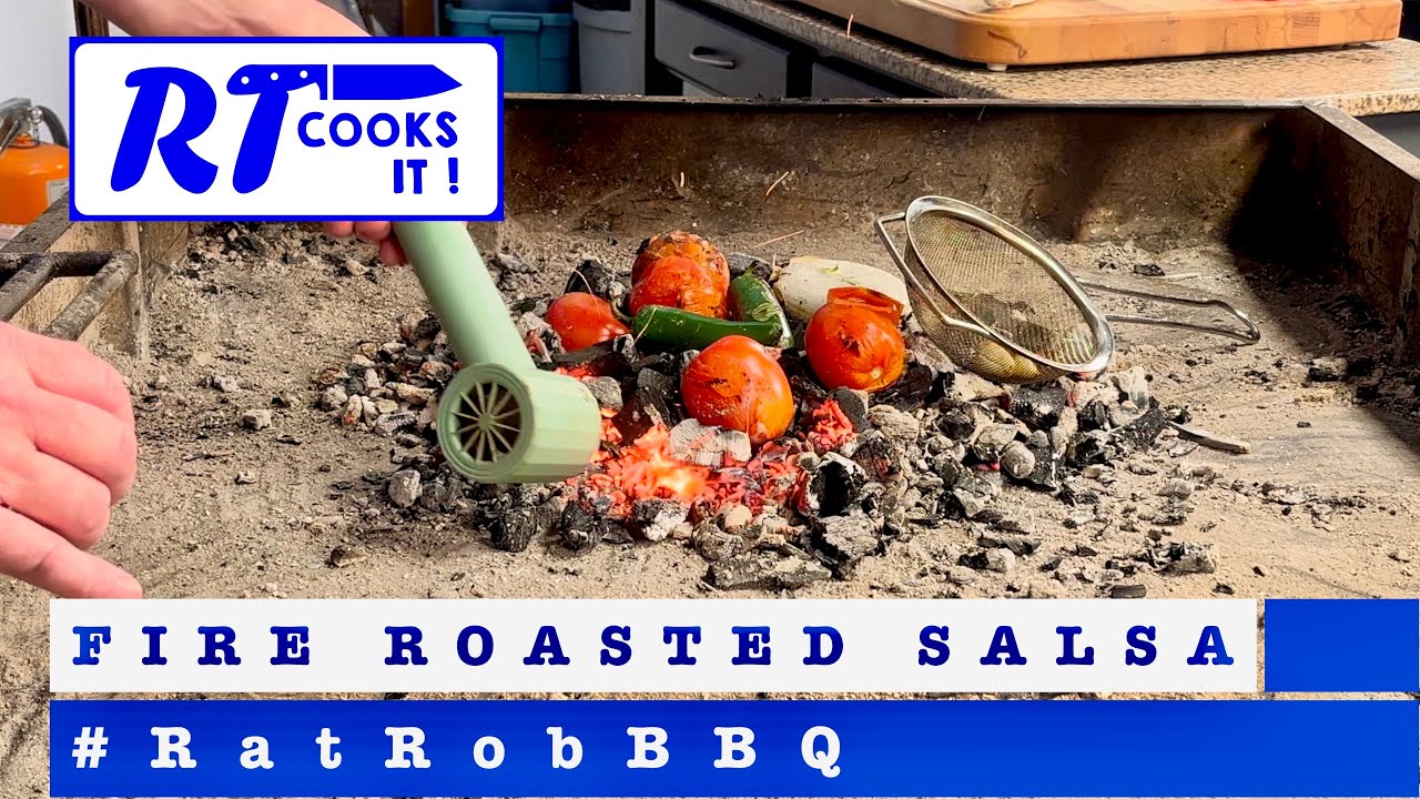 Fire Roasted Salsa on the Coals | RatRod BBQ Open Fire Cooking