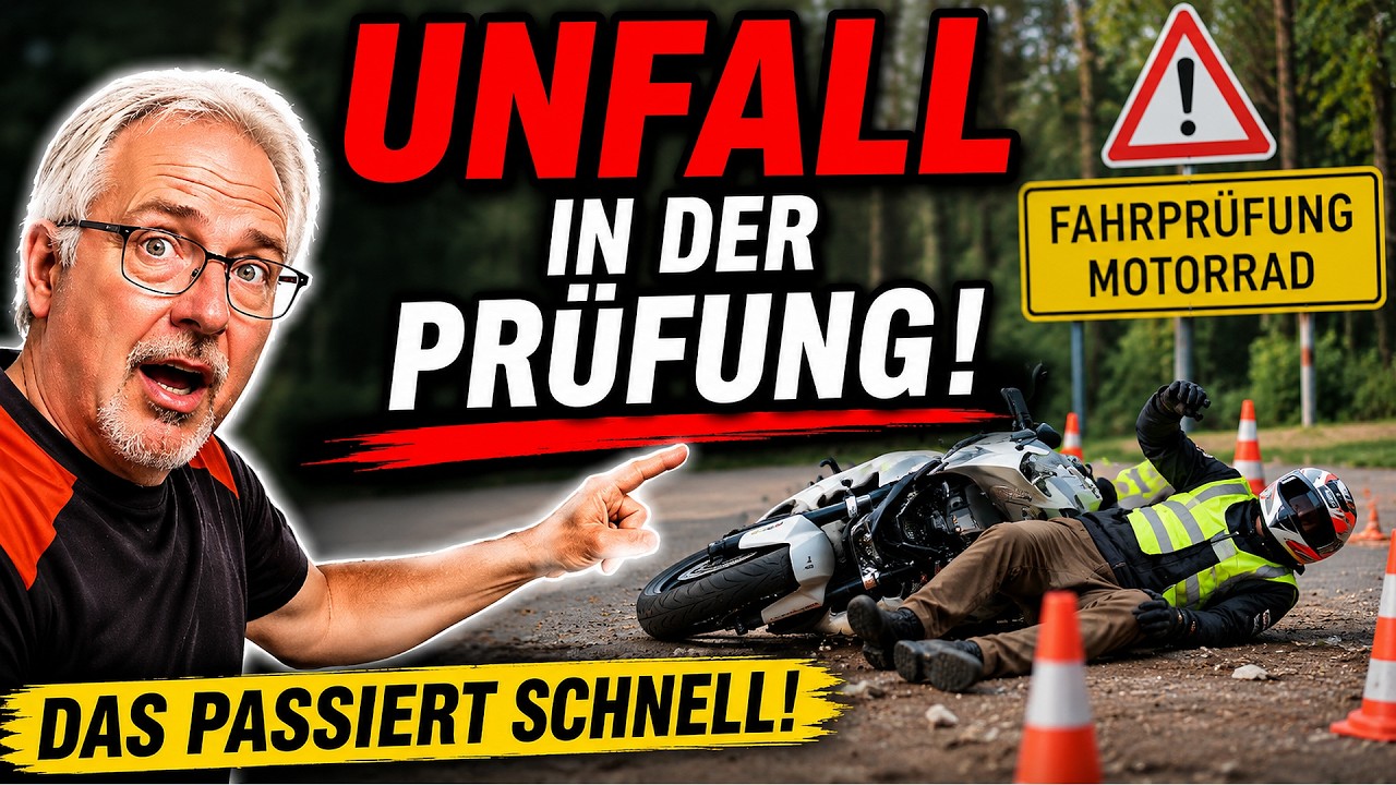 Prüfungsfahrt Motorrad, Klasse A, Direkteinstieg, Unfall 🏍  | Fahrschule Frey Fahren