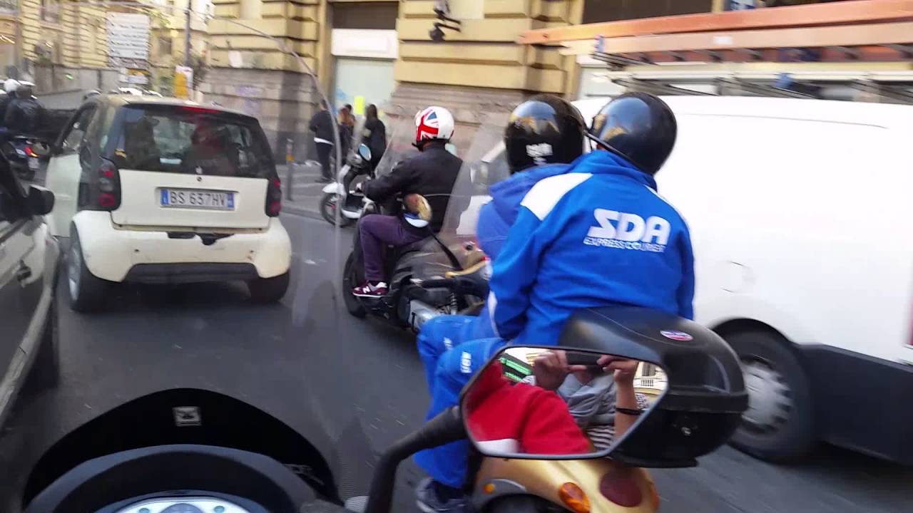 Scooter in Naples - just a normal day