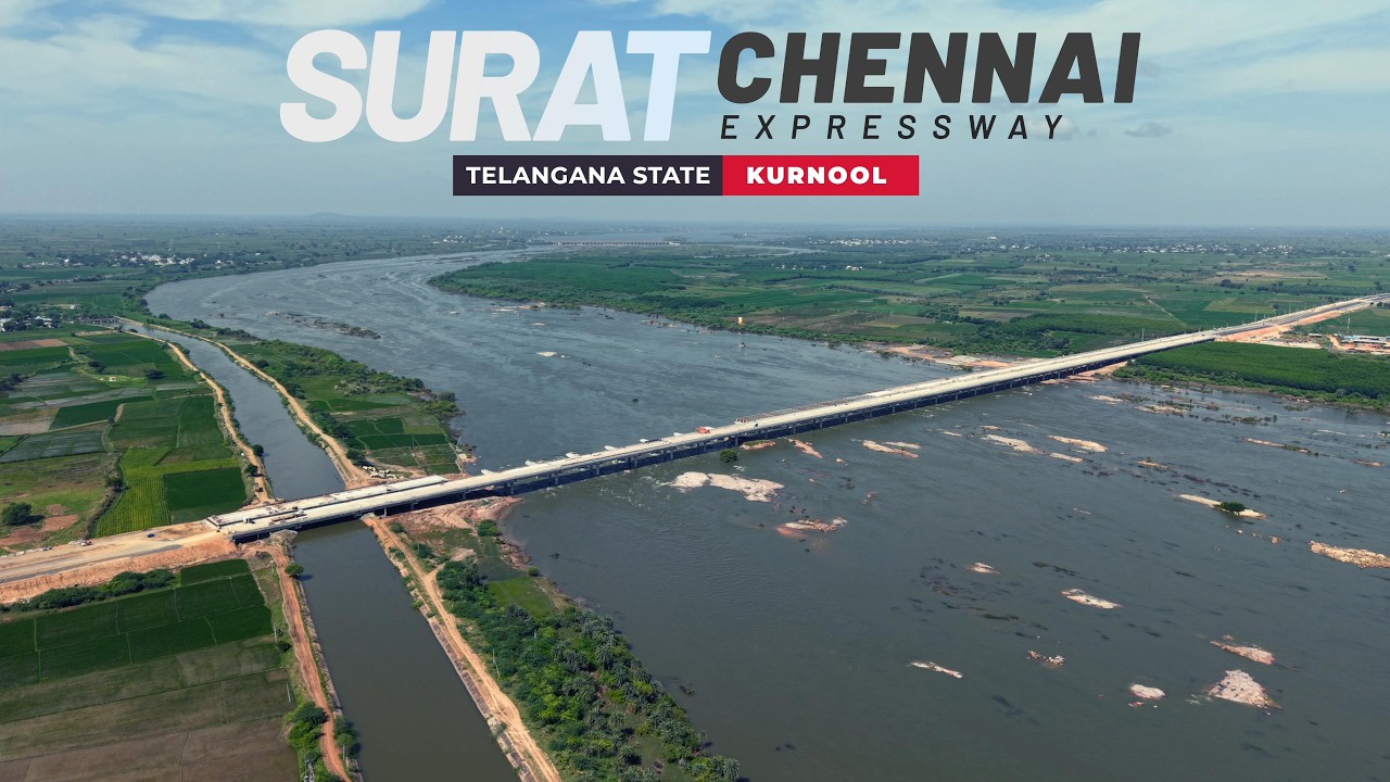 Surat Chennai Expressway Progress In KURNOOL | 2nd Longest Expressway Passing Through Telangana