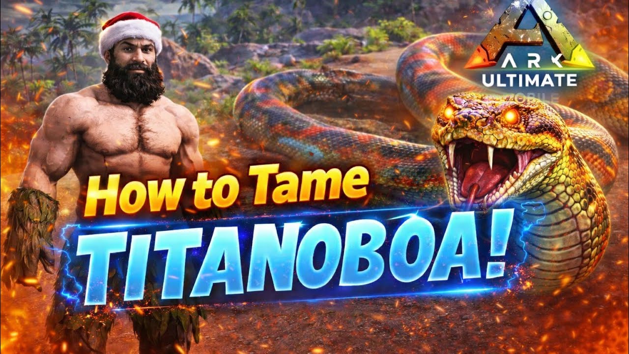 HOW TO TAME TITANOBOA 😱 | Easy Guide ARK Mobile