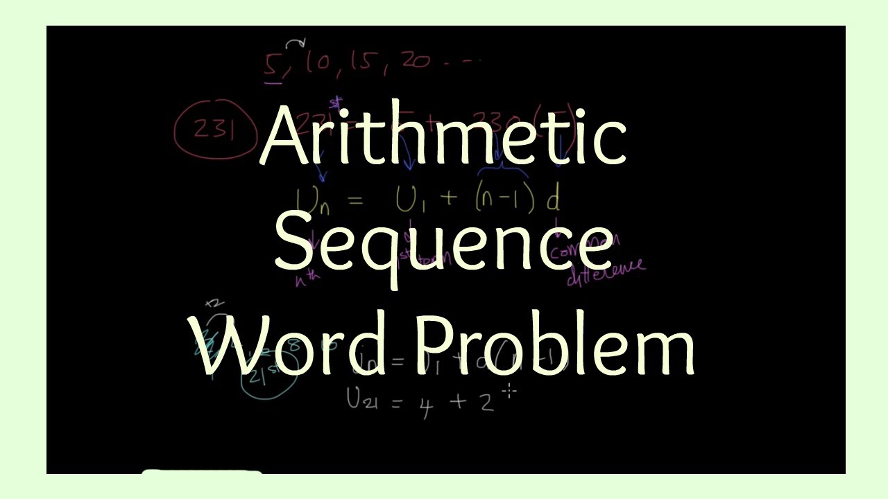 Arithmetic Sequences - Word Problem