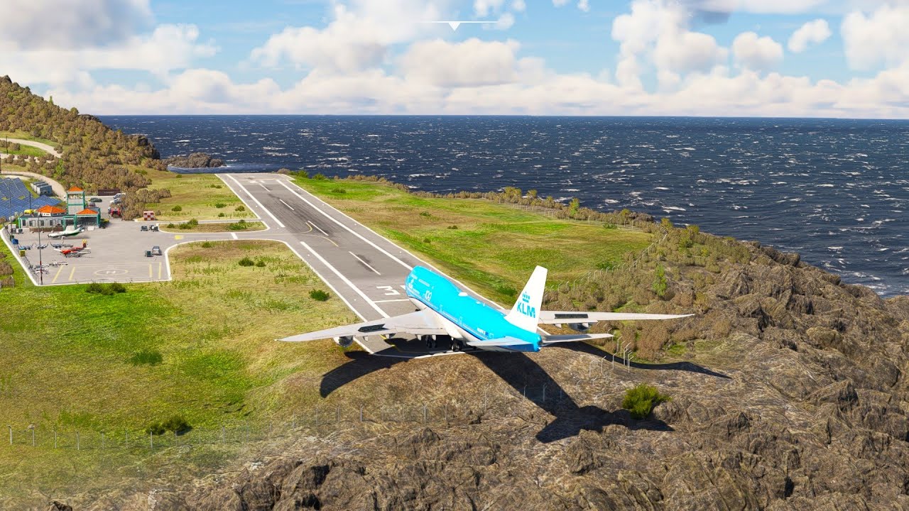 Unbelievable! KLM B747 takeoff from Short Runway