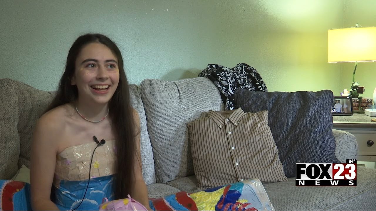 Video: BA student creates prom dress with duct tape, becomes finalist for Stuck at Prom scholarship