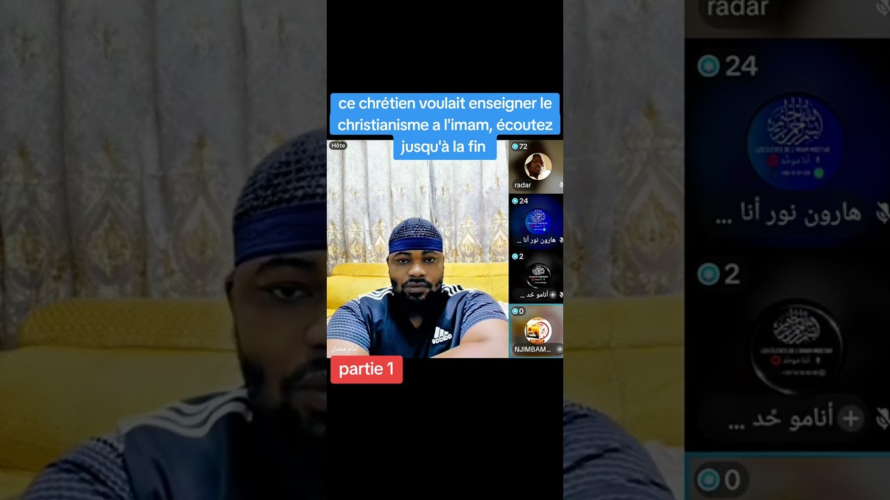 ce chrétien voulait enseigner le christianisme a l'imam, écoutez jusqu'à la fin
