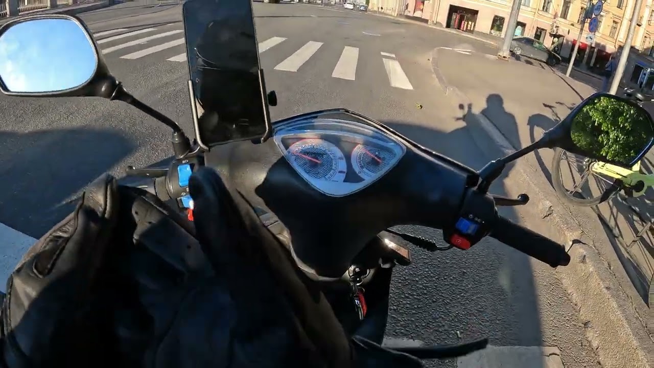 Санкт-Петербург поездка на скутере Vento Corsa Канонерский остров- Лиговский проспект