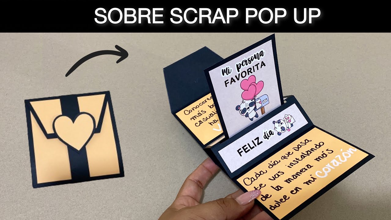 Regalo sorpresa 🎉 | Sobre SCRAP de amor | Fácil y rápido