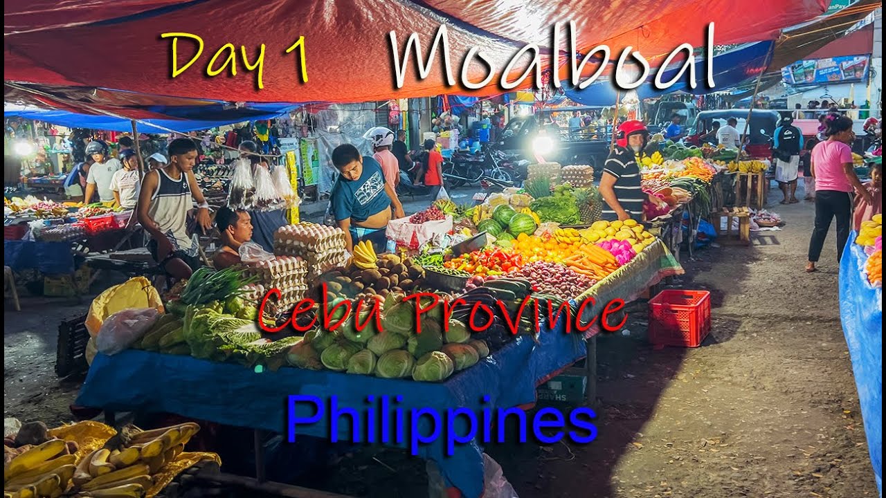 MOALBOAL (Philippines) - GETTING TO KNOW THE TOWN & FARMERS MARKET
