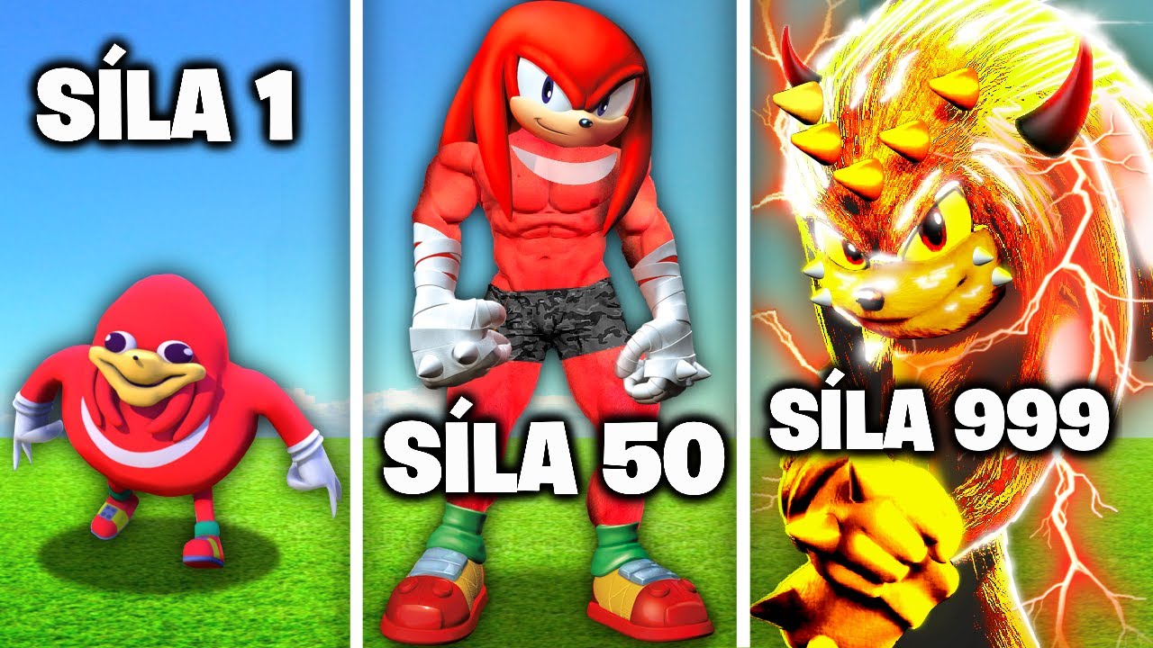 Vylepšuju NOOB KNUCKLESE na KNUCKLES-BOHA v GTA 5! (Sonic)