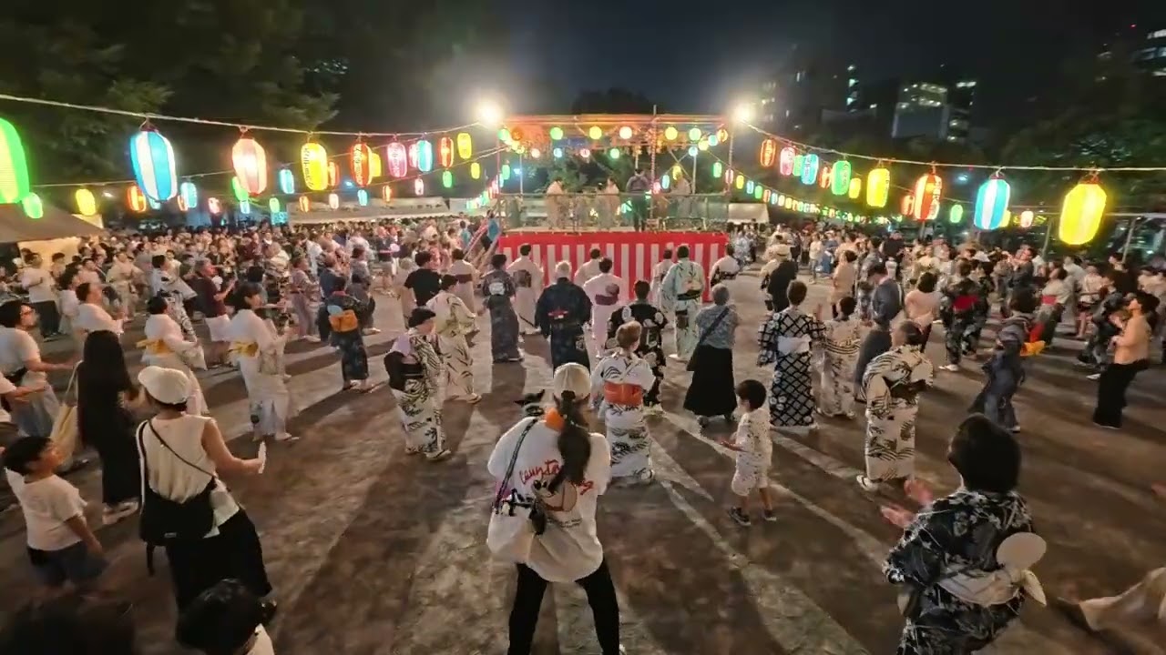 ダンシング・ヒーロー（荻野目洋子）　鉄砲洲納涼盆踊り６　2025年8月4日　東京都中央区　鉄砲洲公園