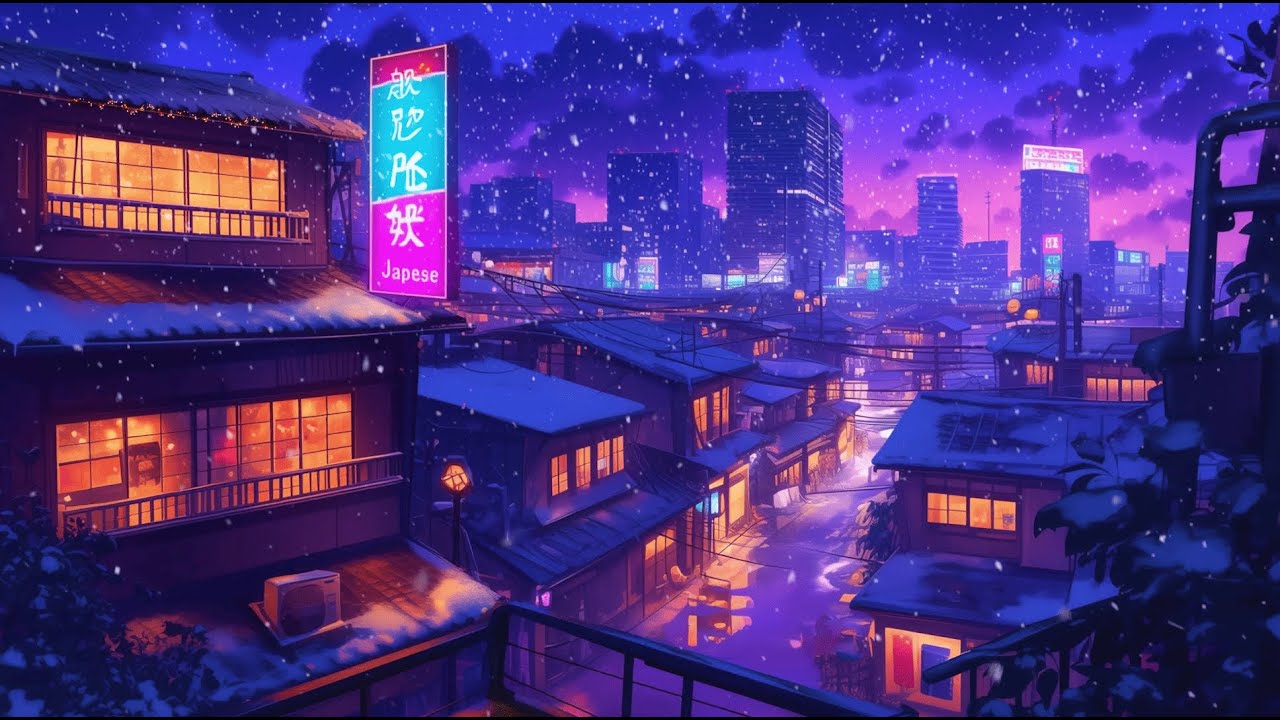 ❄️ Retro 80’s & 1990 Japanese Winter Night | Lofi Beats for Sleep | The Japanese Town
